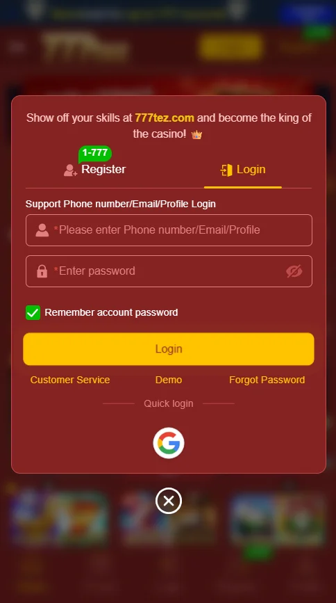 777tez login