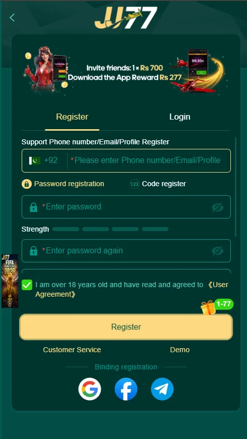 JJ77 Game Register