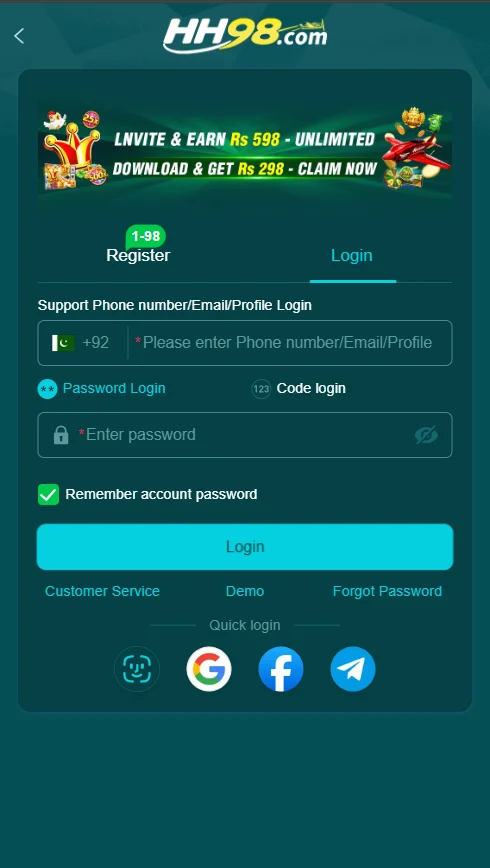 hh98 game login