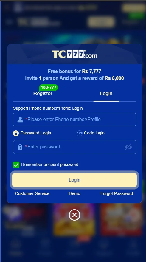 tc777 login