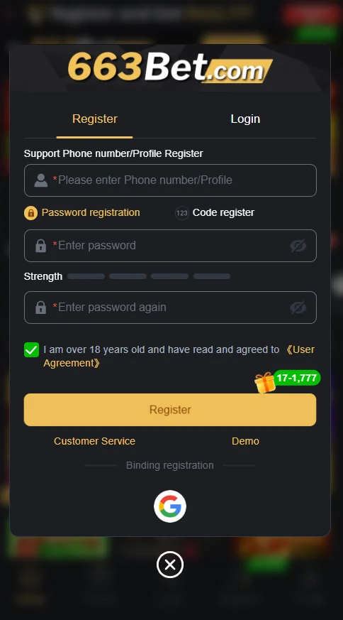 663BET register